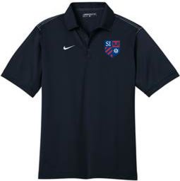 Nike Dri-FIT Sport Swoosh Pique Polo, Midnight Navy